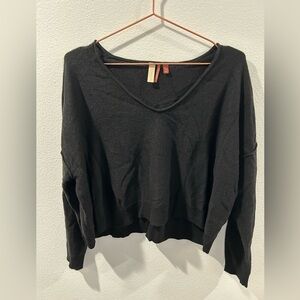 NWT Pilcro Valani Cashmere Sweater In BLACK sz S